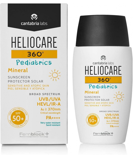 Pack Heliocare 360º Pediatrics Lotion SPF50 200ml + Heliocare 360º Mineral SPF50 50ml