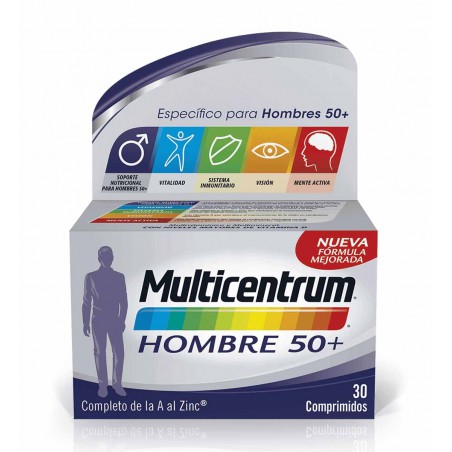 Multicentrum Hombre 50+ 30 Comprimidos