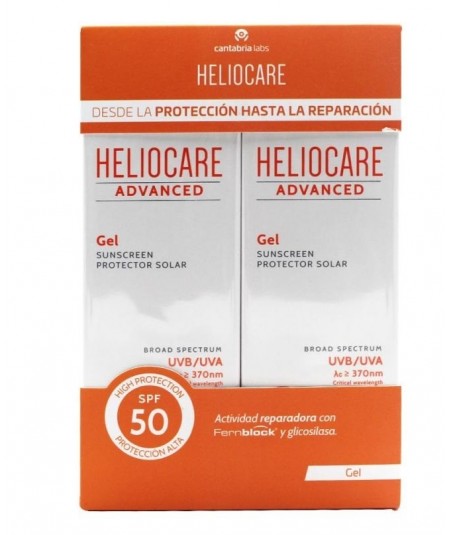 Duplo Heliocare Advanced Gel SPF50+ 2x200ml
