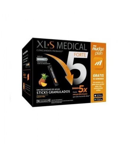 XLS Medical Forte5  90 Sticks Granulado Sabor Piña