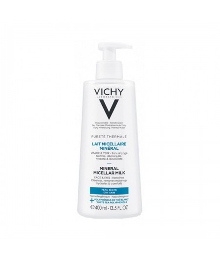 Vichy Purete Thermale Leche Micelar Piel Seca 400 ml