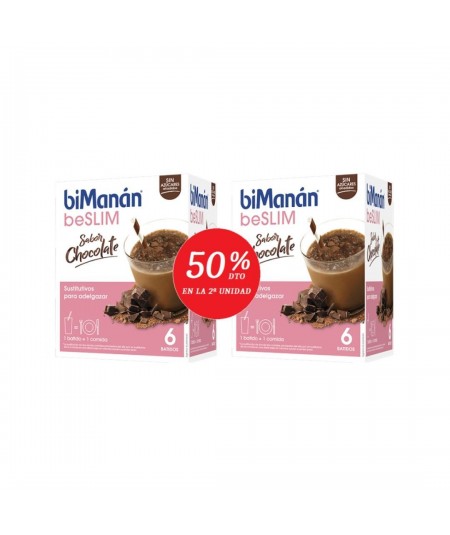 Bimanan Beslim Duplo Batido Chocolate 6 Sobres (50% 2ºunidad)