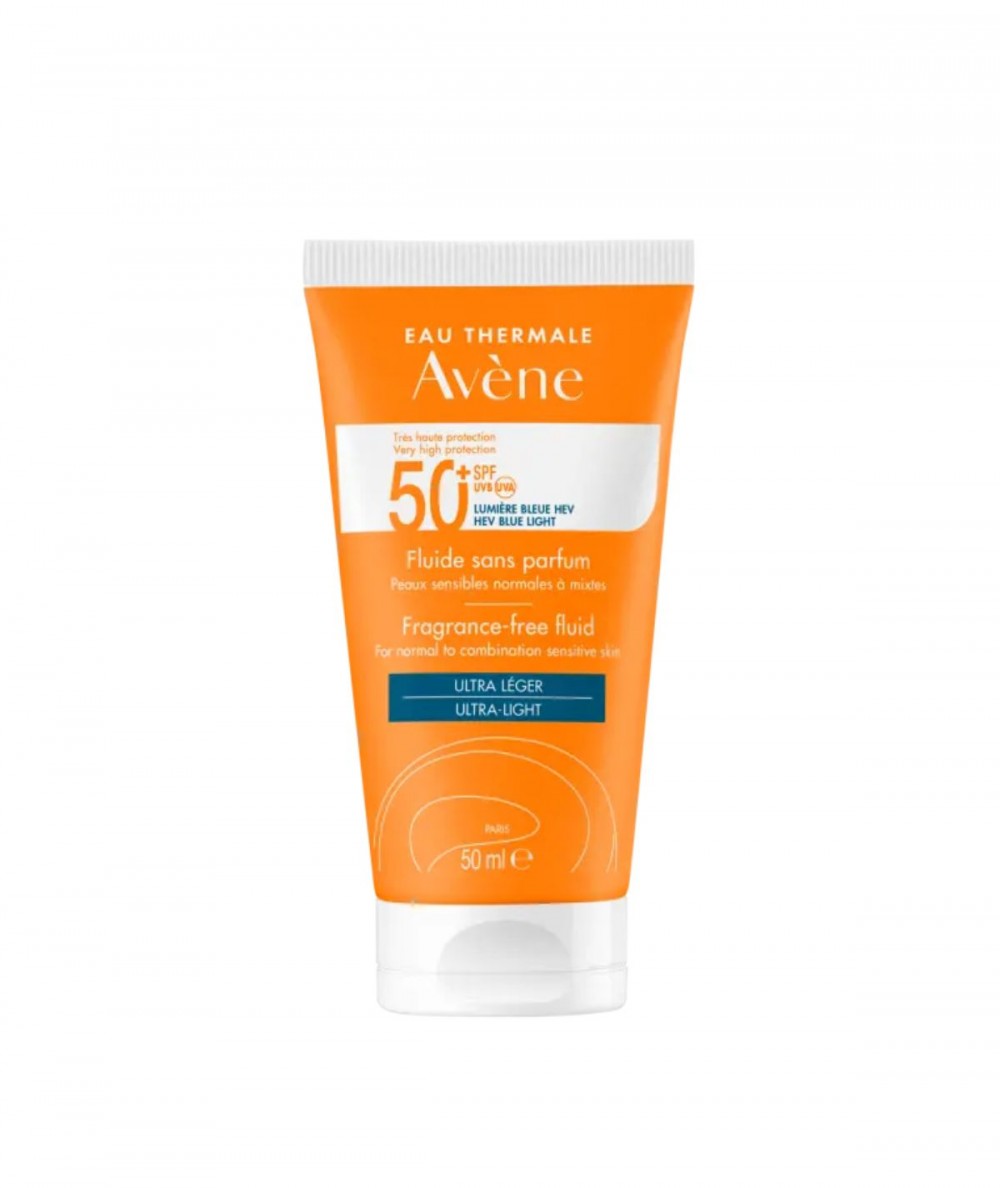 Avene Solar SPF50+ Fluido Ultraligero Sin Perfume 50ml