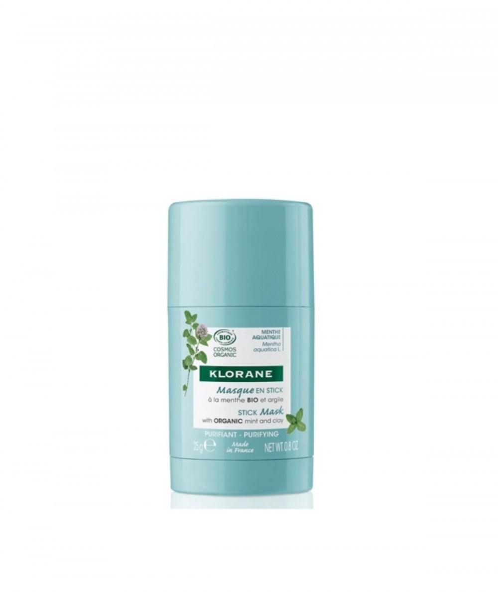 Klorane Mascarilla a la Menta Acuática BIO y Arcilla en Stick 25g