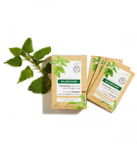 Klorane Champú en Polvo a la Ortiga y Arcilla 8 Sobres