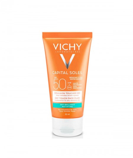 Vichy Ideal Soleil Emulsión Acabado Seco Antibrillos SPF50+ 50ml