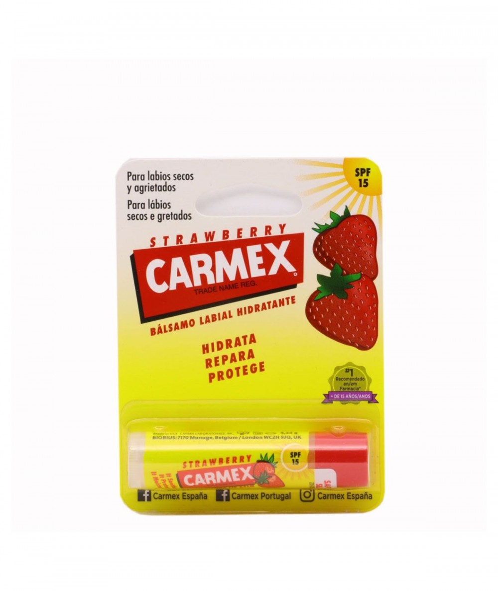 Carmex Strawberry Bálsamo Labial Hidratante Stick