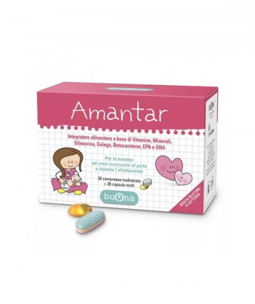 Amantar 20 comprimidos + 20 cápsulas Buona