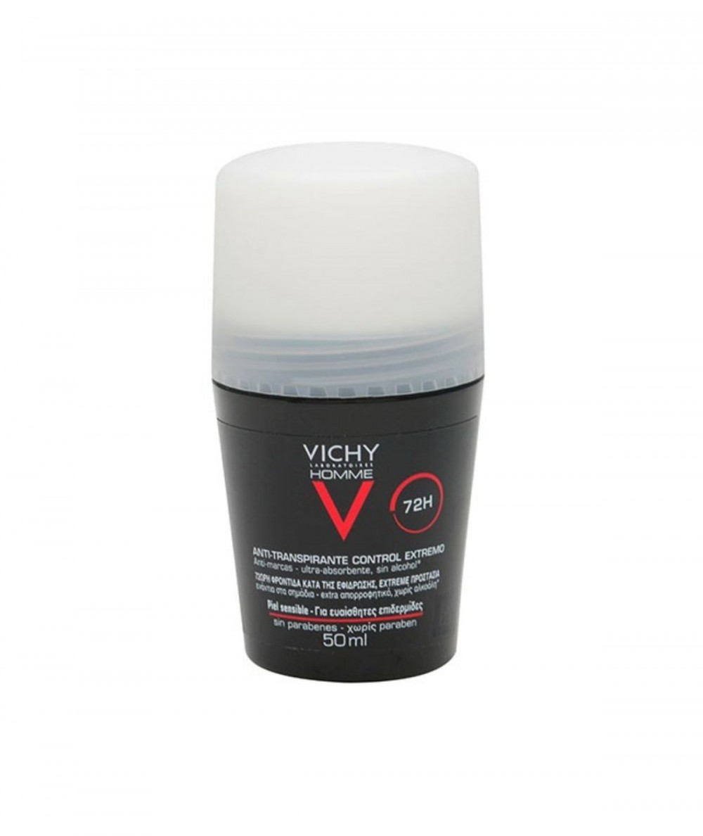 Vichy Desodorante Homme Control Extremo 72 Horas Piel Sensible Roll-On 50 ml