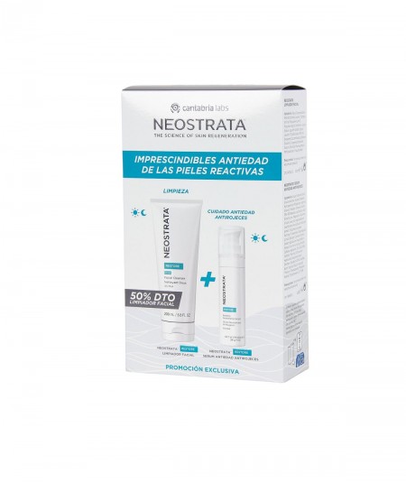 Neostrata Pack Serum Antiedad Antirojeces + Limpiador Facial