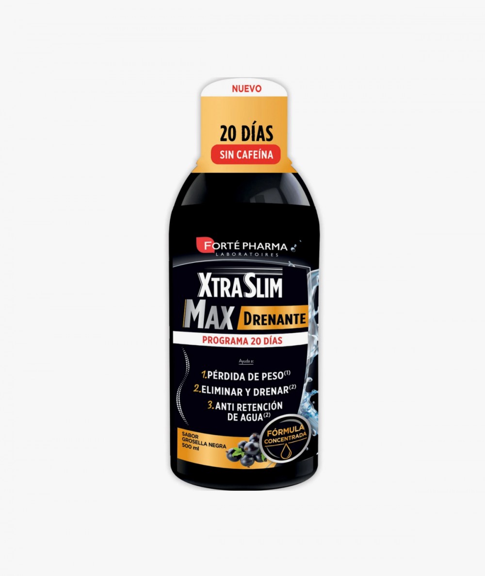 Xtraslim Max Drenante Sabor Grosella Negra 500 ml