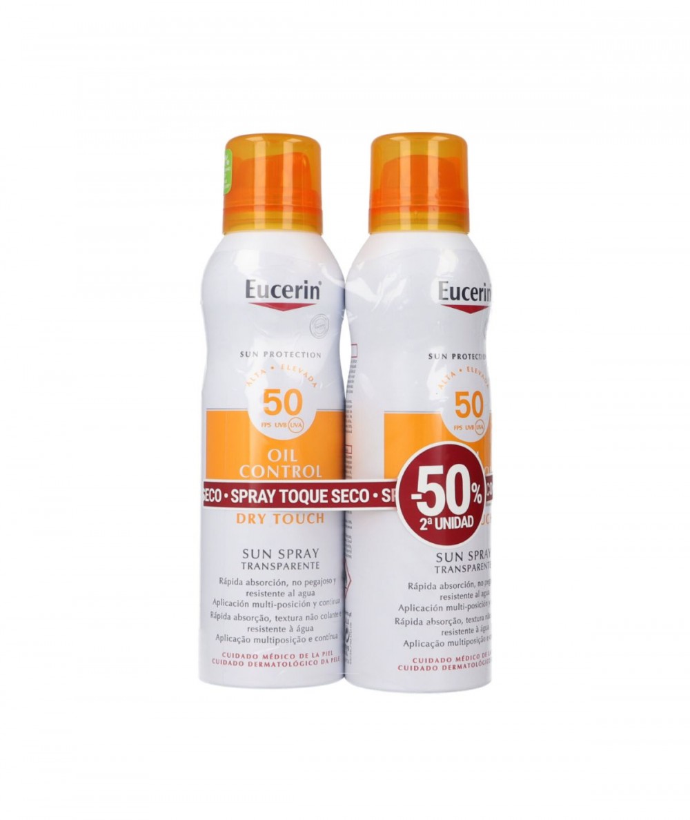Duplo Eucerin Sun SPF50 Spray Oil Control Dry Touch SPF50 2x200 ml