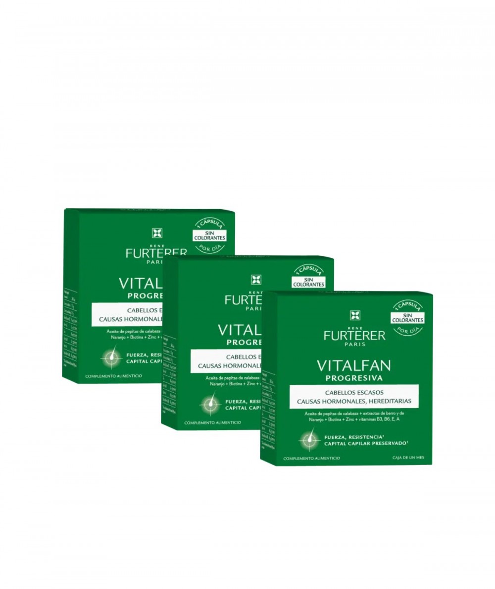 Rene Furterer Vitalfan Progresiva 3 Envases 30 Cápsulas