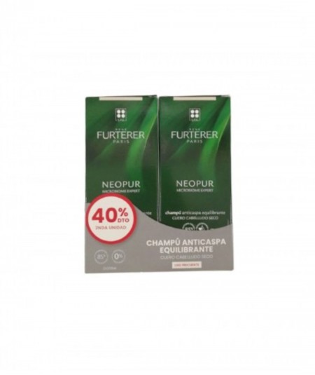 Rene Furterer Neopur Champú Caspa Seca Duplo 2x150 ml