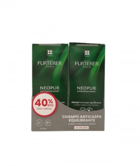 Rene Furterer Neopur Champú Anticaspa Grasa Duplo 2x150 ml