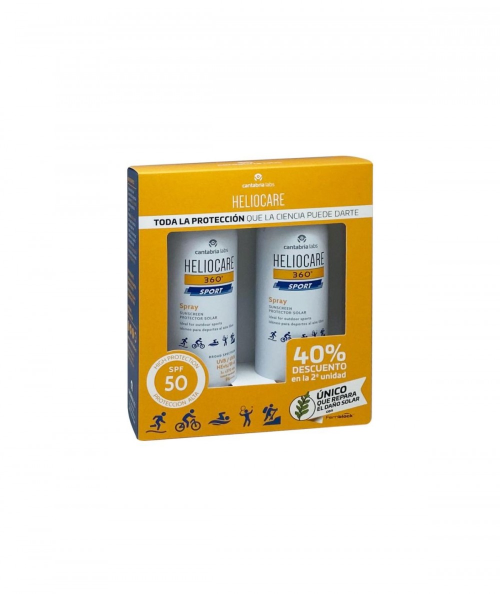 Heliocare 360º Sport Spray SPF 50 Duplo 2x100 ml