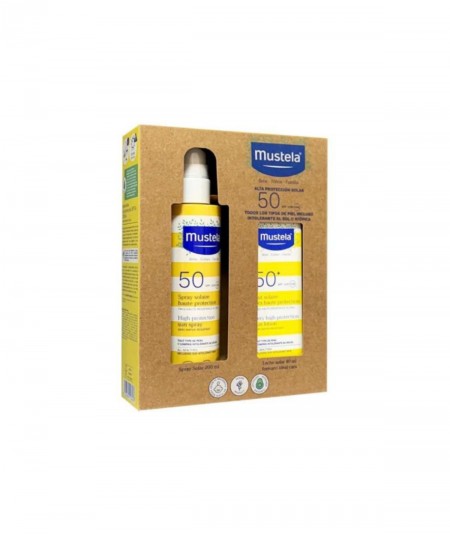 Mustela Pack Solar Spray SPF 50 200ml + Leche SPF50+ 40 ml