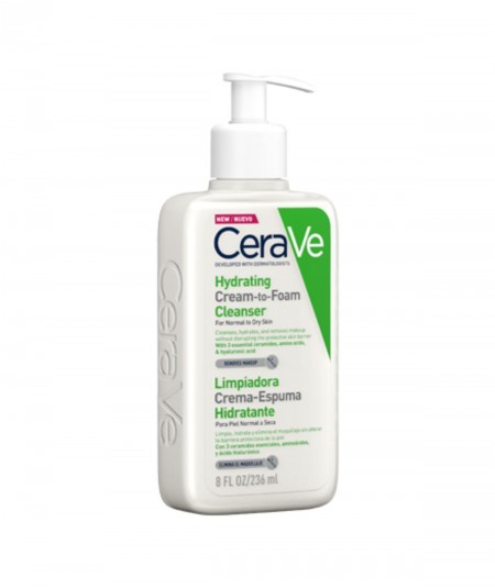 Cerave Limpiador Hydrating Cream to Foam Cleanser 236 ml