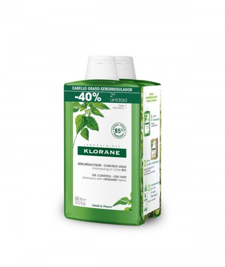 Klorane Champú Ortiga Duplo 2 x 400ml