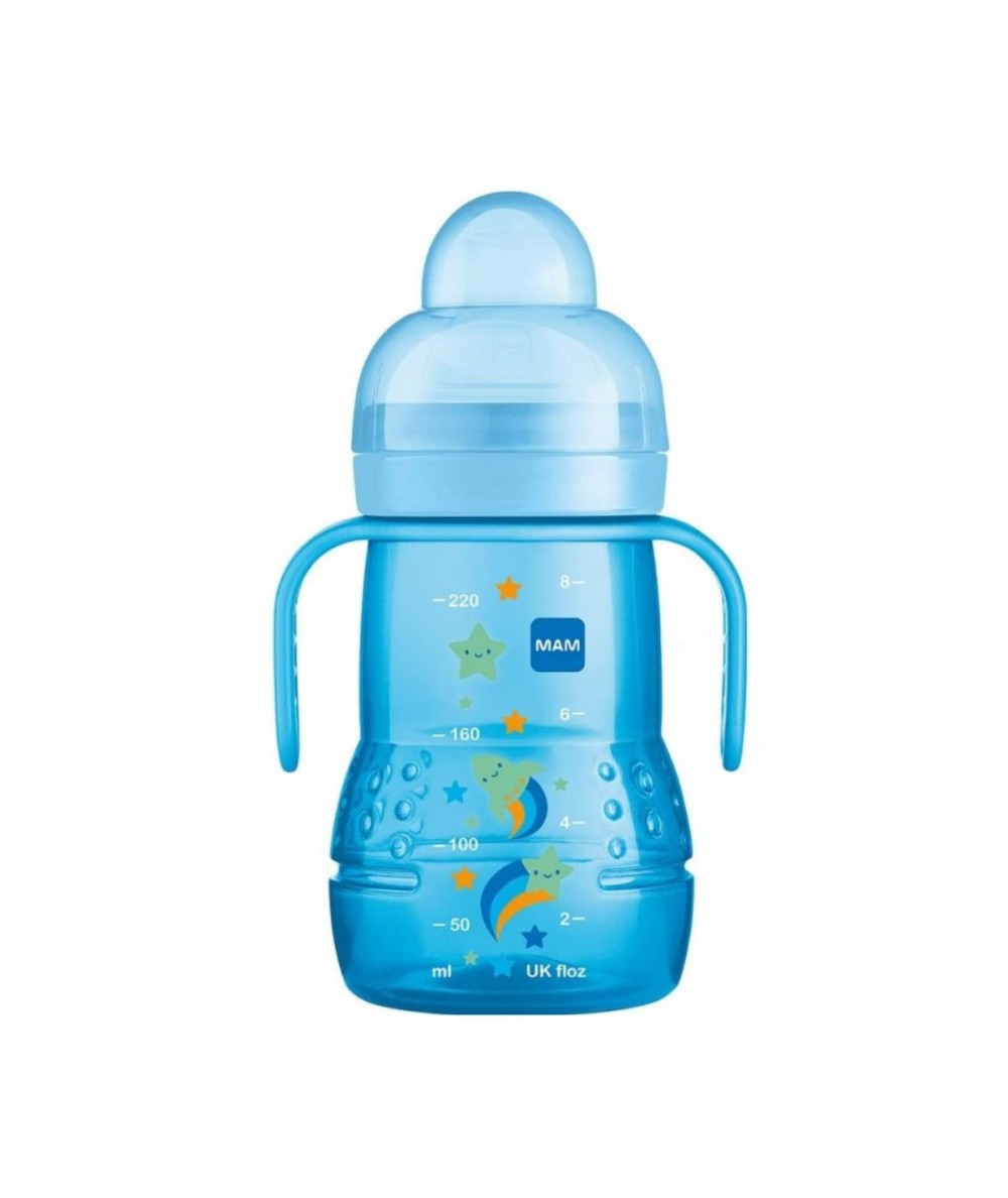 Biberón MAM Entrenamiento Trainer + 220 ml Azul