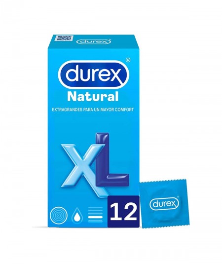 Durex Preservativos Natural XL 12 Unidades