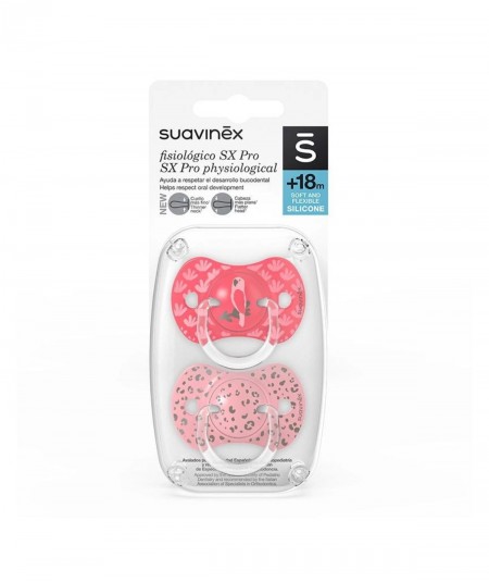 Suavinex Chupete Silicona Fisiológico SX Pro +18 Meses 2 Unidades