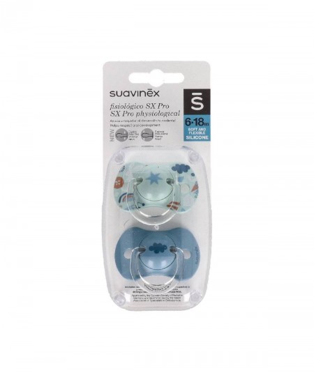 Suavinex Chupete Silicona Fisiologico SX Pro 6-18 meses 2 Unidad
