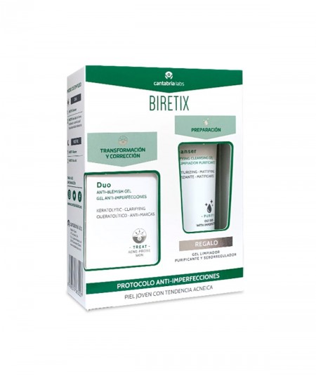 Biretix Duo Gel Anti Imperfecciones 30 ml + REGALO Gel Limpiador