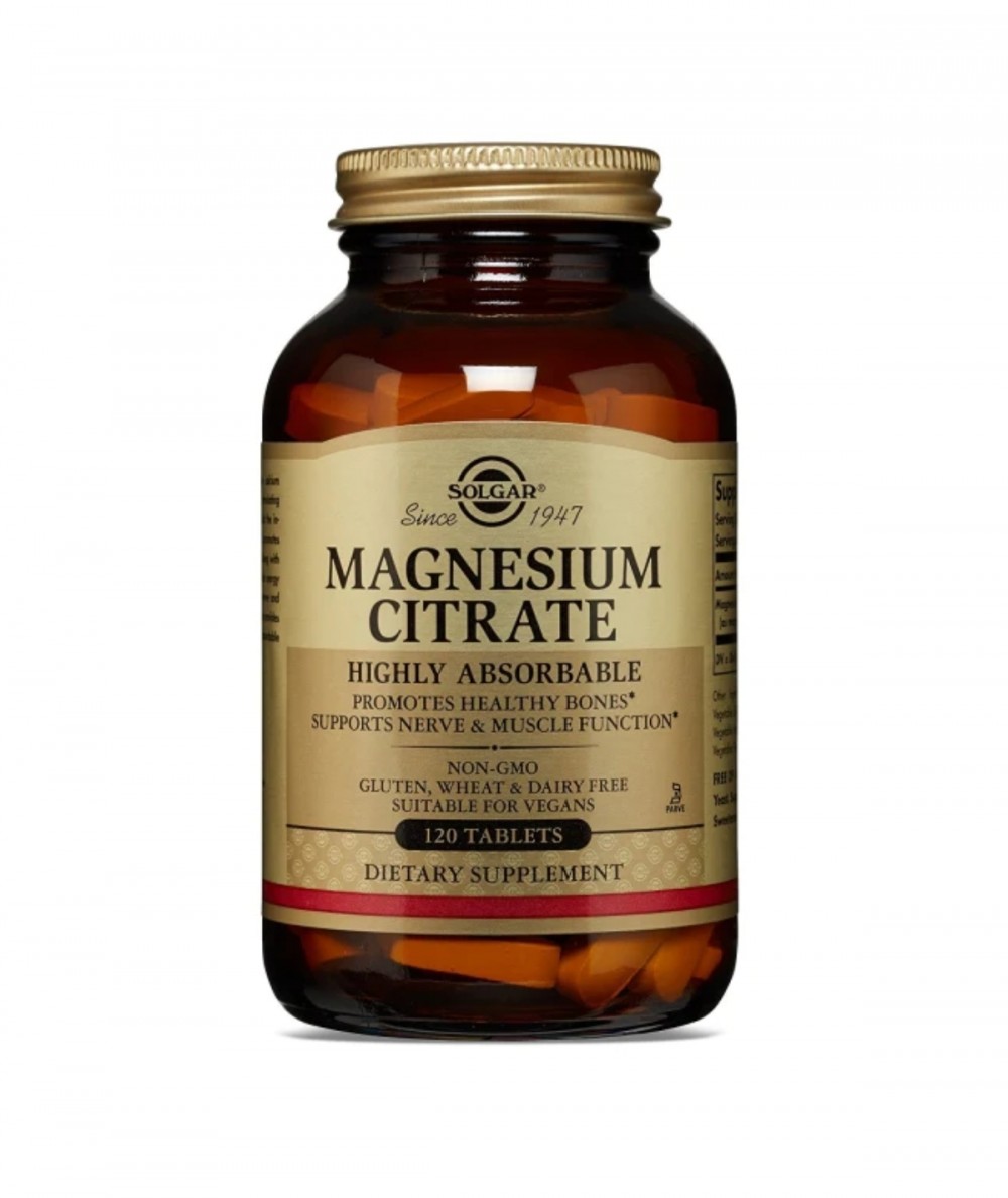 Solgar Magnesium Citrate 120 Comprimidos