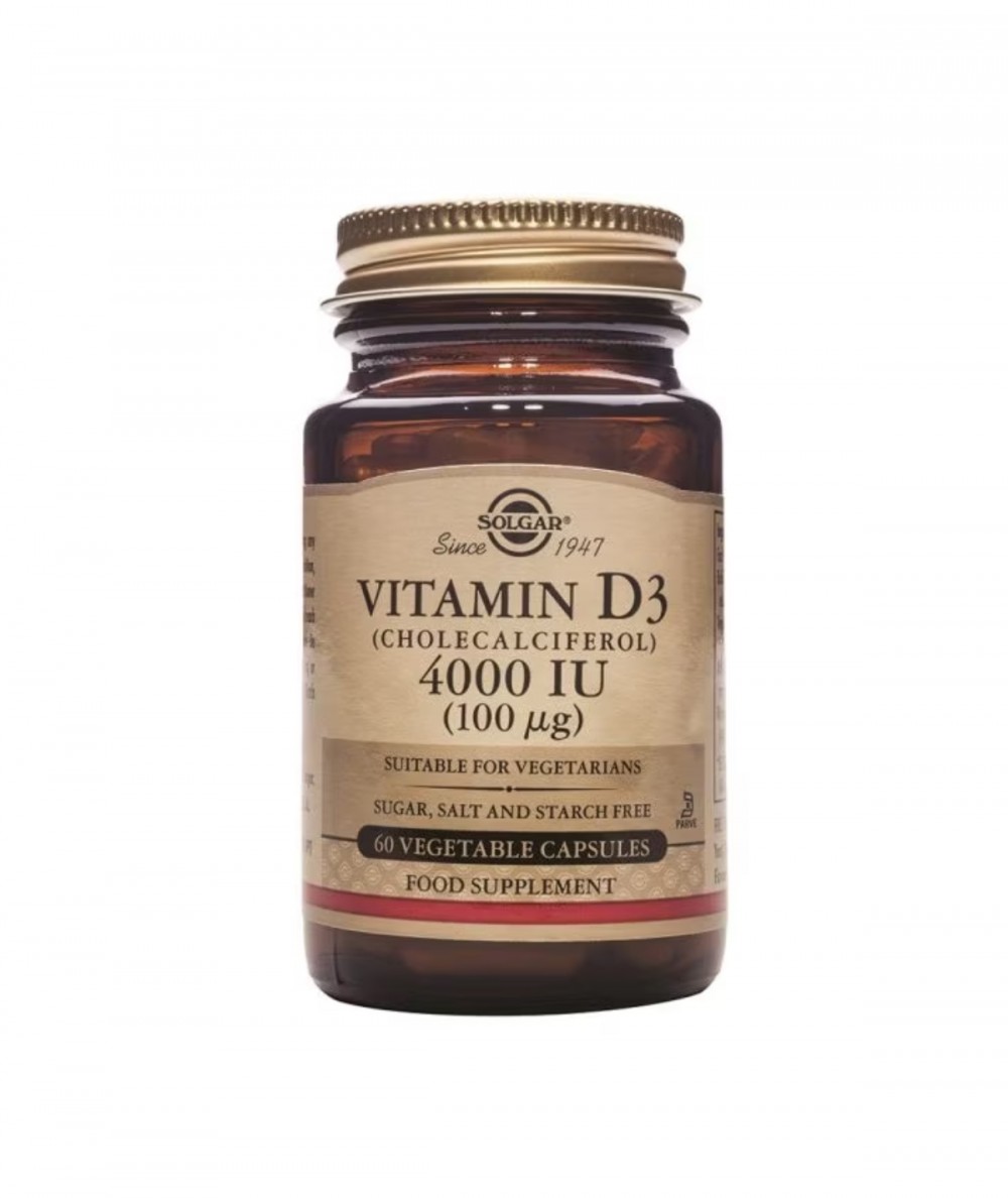 Solgar Vitamin D3 4000 UI 60 Cápsulas