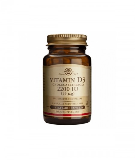 Solgar Vitamina D3 2200 UI 50 Cápsulas