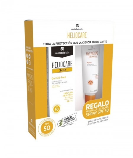 Heliocare 360º Gel Oil Free SPF50 50ml + Heliocare Advanced Spray REGALO