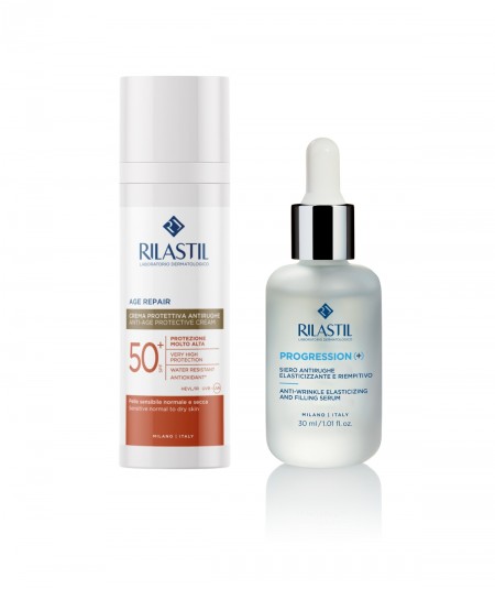 Rilastil Pack Age Repair SPF50+ Crema 50ml +Serum Progression 30ml
