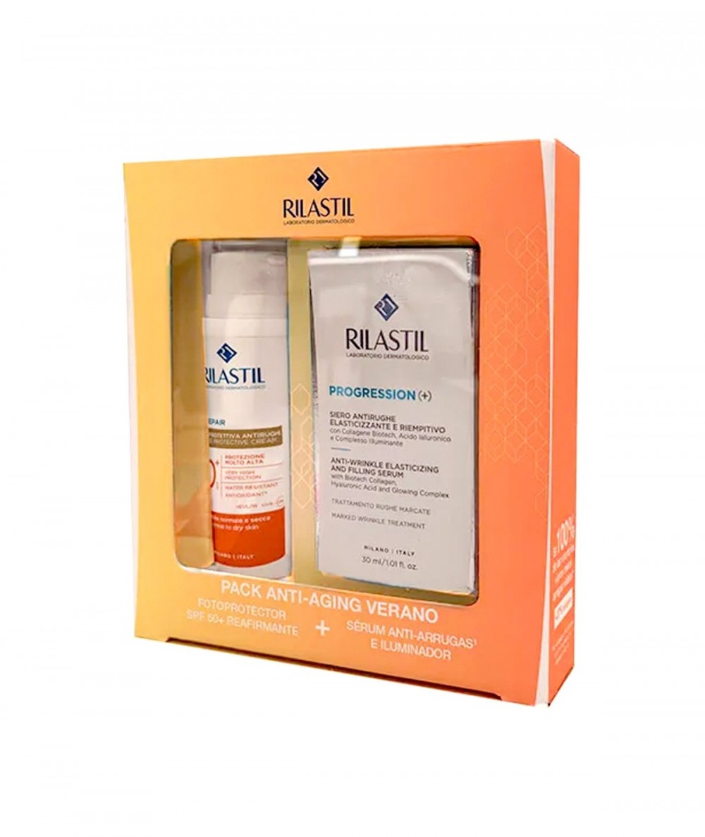 Rilastil Pack Age Repair SPF50+ Crema 50ml +Serum Progression 30ml