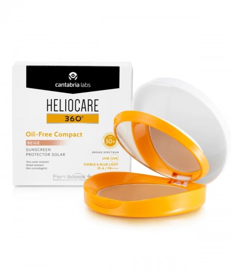 Heliocare 360 Oil Free Compact Beige SPF50+