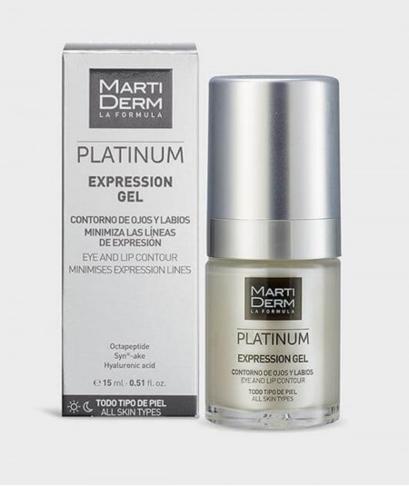 Martiderm Platinum Expression Gel Contorno de Ojos y Labios 15 ml