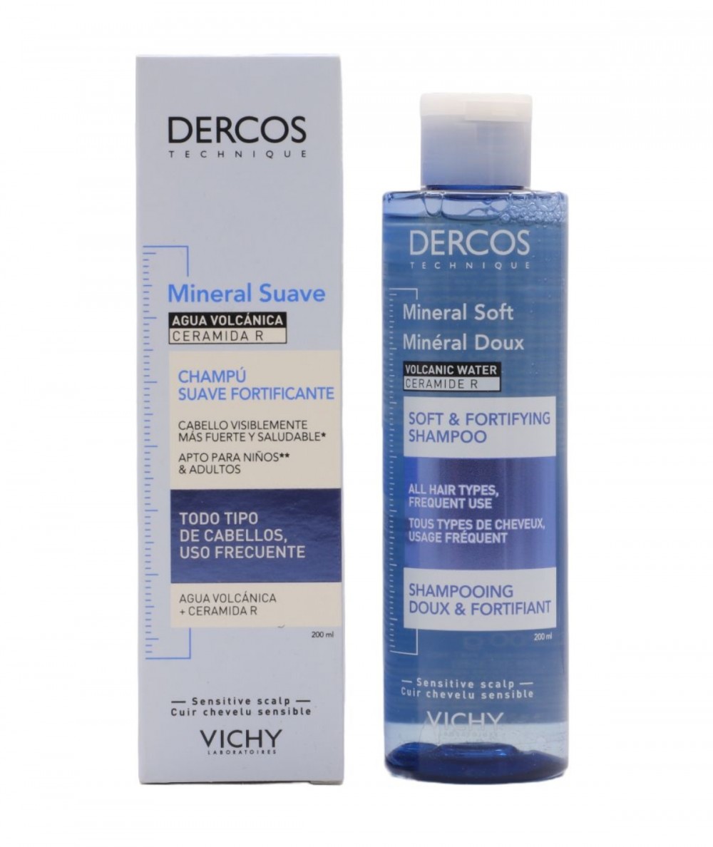 Vichy Dercos Mineral Champú Suave Fortificante 200 ml