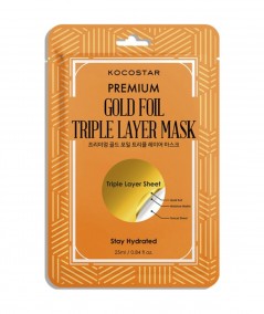 Kocostar Premium Gold Foil Triple Layer Mask
