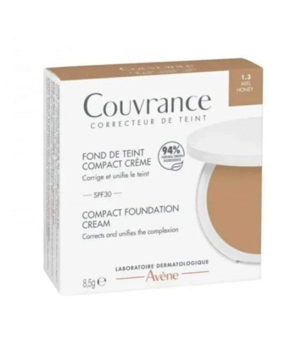 Avene Couvrance Maquillaje Compacto Tono 1.3 Miel 8.5g