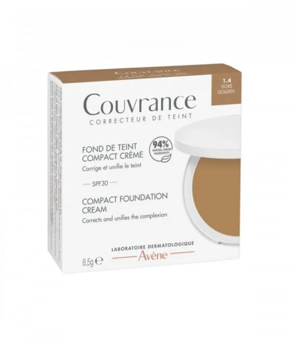 Avene Couvrance Maquillaje Compacto Tono 1.4 Golden Dorado 8,5g