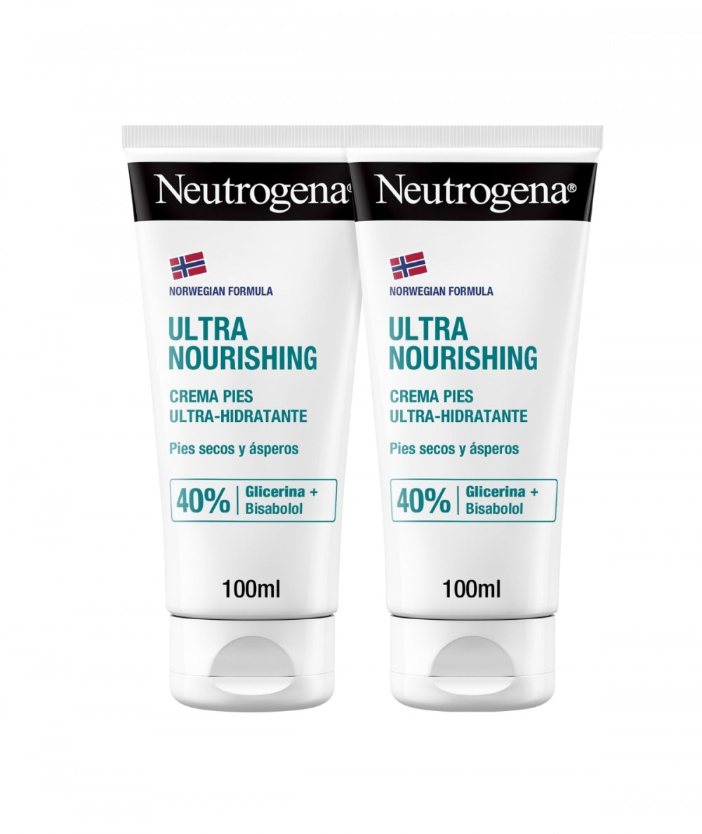 Neutrogena Ultra Nourishing Crema Pies Ultrahidratante 100 ml (2ud 60%)