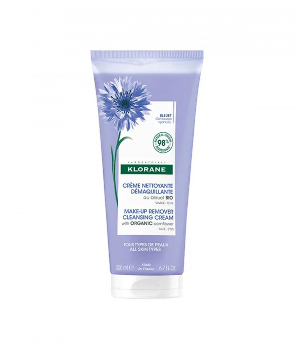 Klorane Crema Limpiadora Desmaquillante al Aciano BIO 200ml