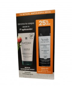 Rene Furterer Pack Neopur Champú Caspa Seca + Exfoliante Capilar Scrub Head Spa