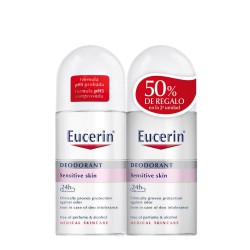 Eucerin Desodorante 24H Roll-On Duplo 2 x 50 ml (50% 2ª Unidad)