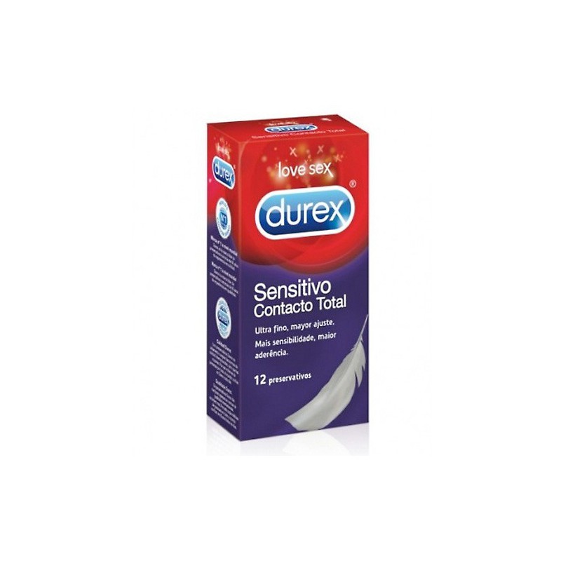 Durex Preservativos Sensitivo Contacto Total 12 Unidades