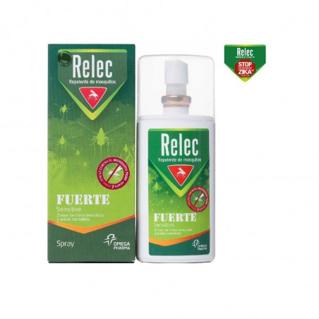 Relec Fuerte "Sensitive" Spray Repelente Mosquitos Pieles Sensibles 75ml