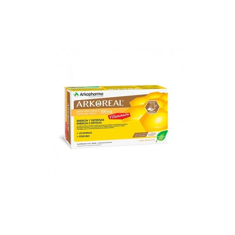 Arkoreal Jalea Real 500 mg 20 Ampollas