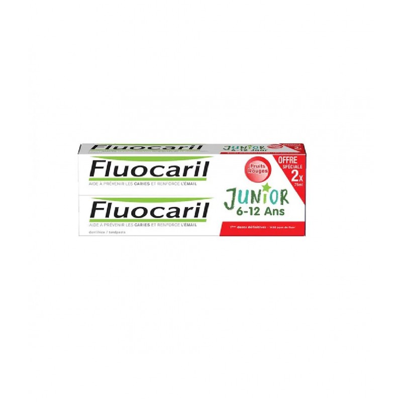 Fluocaril Junior 6-12 Años Duplo 75 ml Frutos Rojos