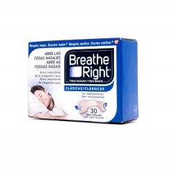 Breathe Right Clásicas T/Peq-Med  30 Tiras Nasales