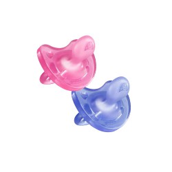 Chicco Chupete Silicona +12 Meses Rosa-Morado